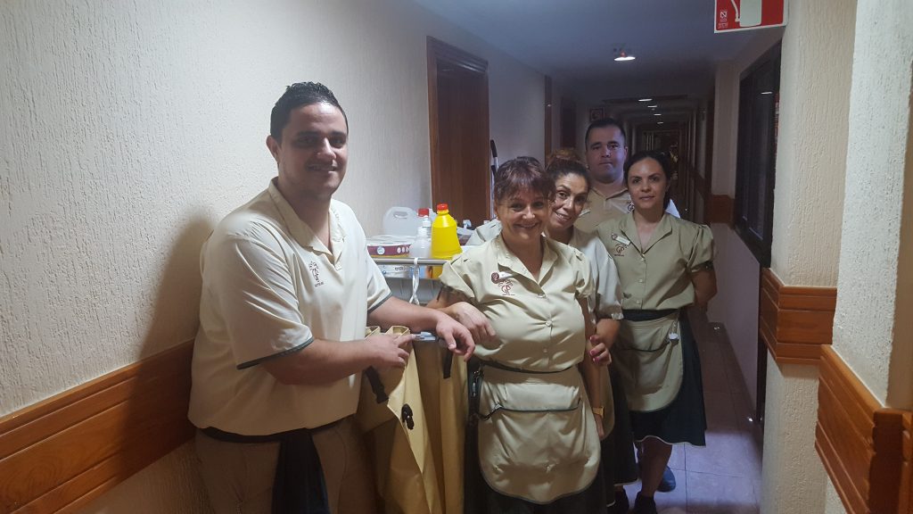 Departamento de pisos del Hotel Fañabé Costa Sur de GF Hoteles. en Tenerife